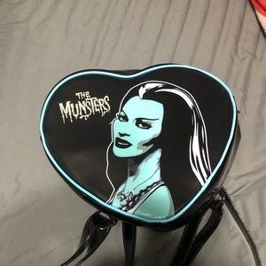 Rock Rebel Lily Munster Heart Shaped Backpack